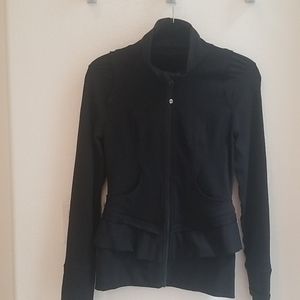 Lulu lemon jacket with ruffles